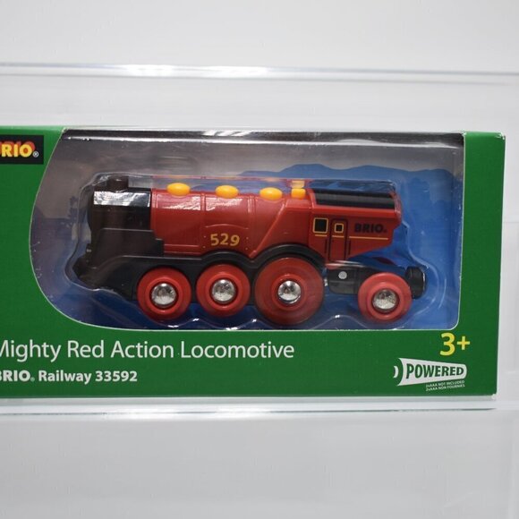 BRIO 33592 Mighty Red Action Locomotive 529 Battery Operated Toy Train - Picture 9 of 14